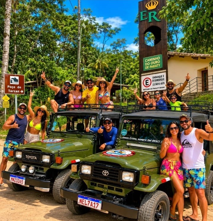 Jeep Paraty PRIVATIVO Roteiro Completo Duraçao 6 horas / 9 Paradas (R$ p/ate 8 passageiros) 